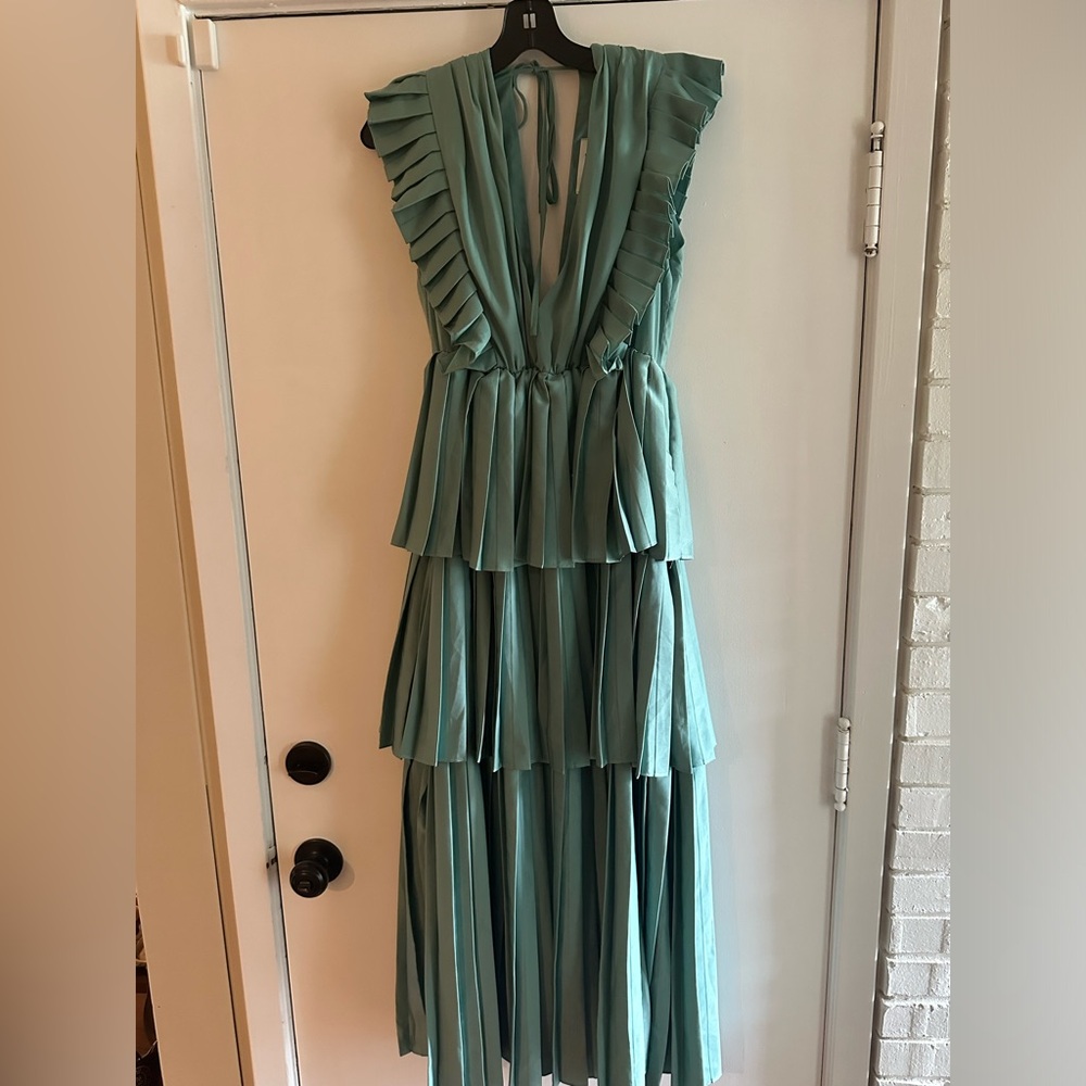 Semi formal teal green dress!
